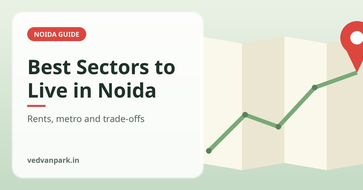 Map-style guide to the best sectors to live in Noida in 2026