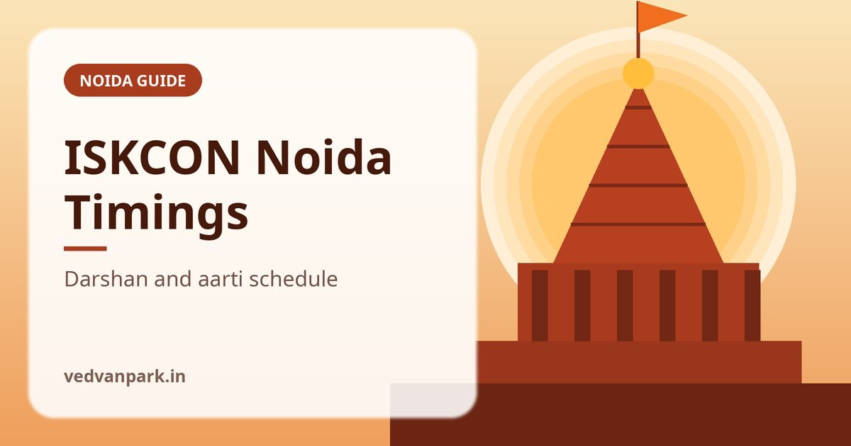 ISKCON temple Noida timings for darshan and aarti in Sector 33