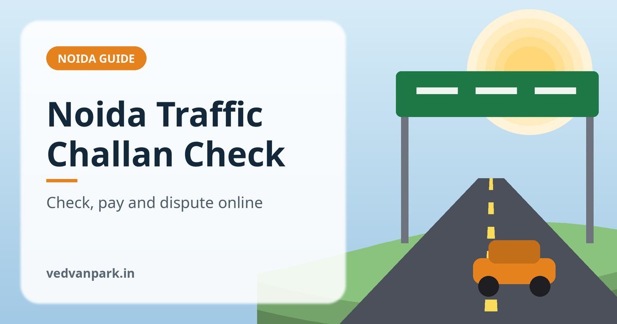 Noida traffic challan check online on the Parivahan eChallan portal